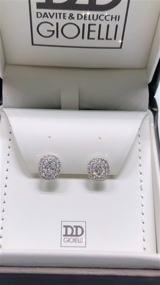 Orecchini Davite & Delucchi Donna in Oro bianco Diamante 0.59 Ct BB009584 - BB009584